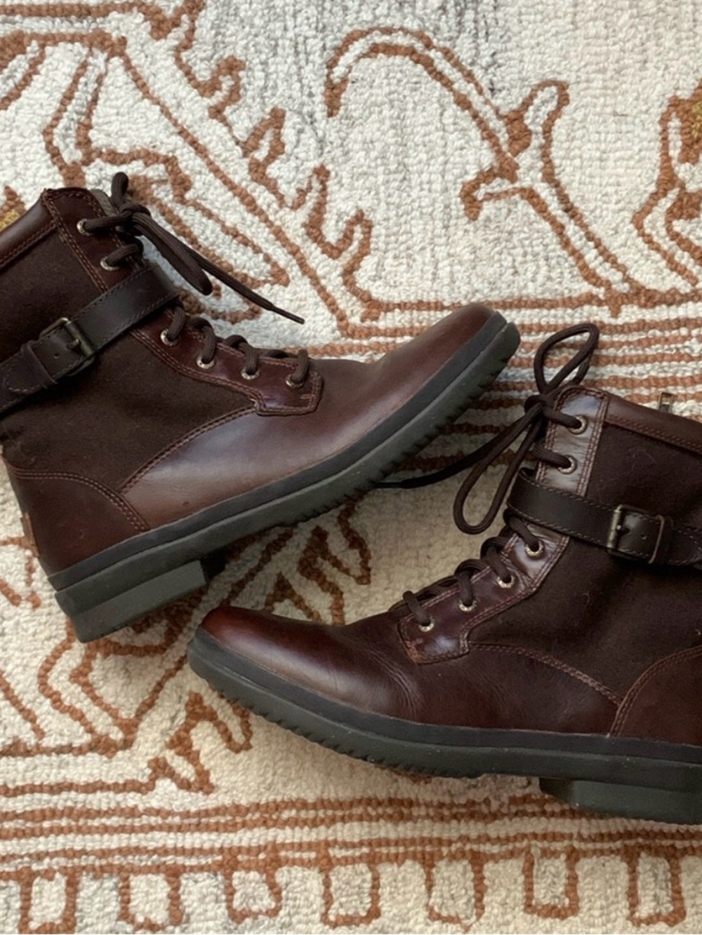 UGG Kesey Waterproof Sheepskin Lined Leather Winter Boots